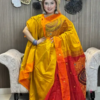Dupian Silk Sharee