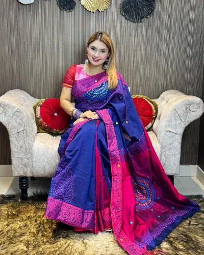 Dupian Silk Sharee secondary