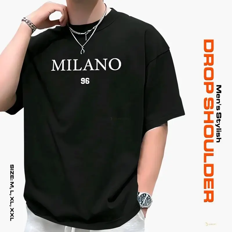 Black Stylish DropShoulder