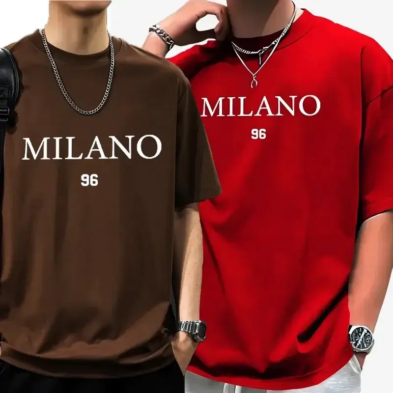 Red-Coffe Two Set Stylish DropShoulder